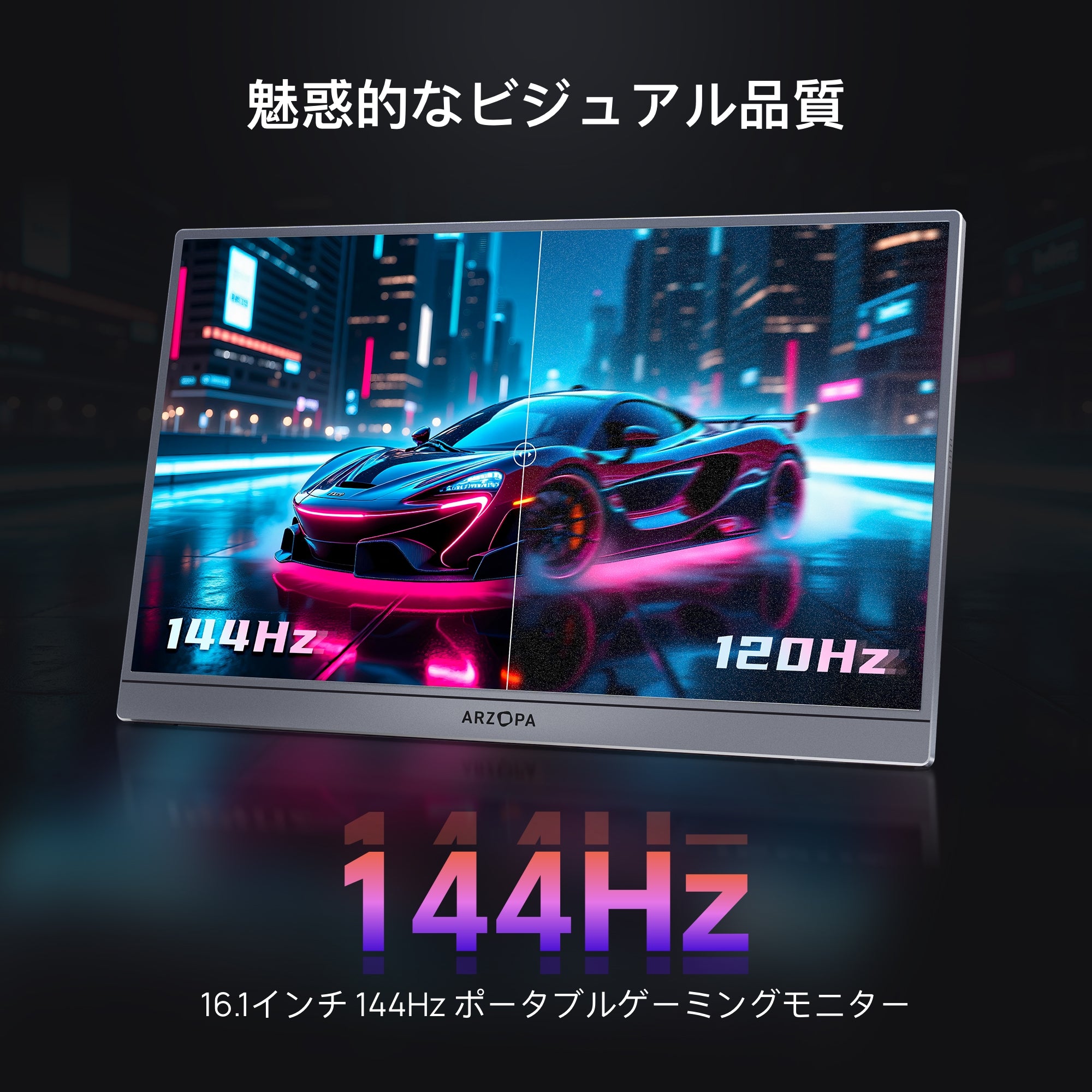 ARZOPA 16.1インチ ゲーミングモニター 144Hz Amazon.com: ARZOPA 16.1'' 144Hz Portable Gaming Monitor, 106% sRGB