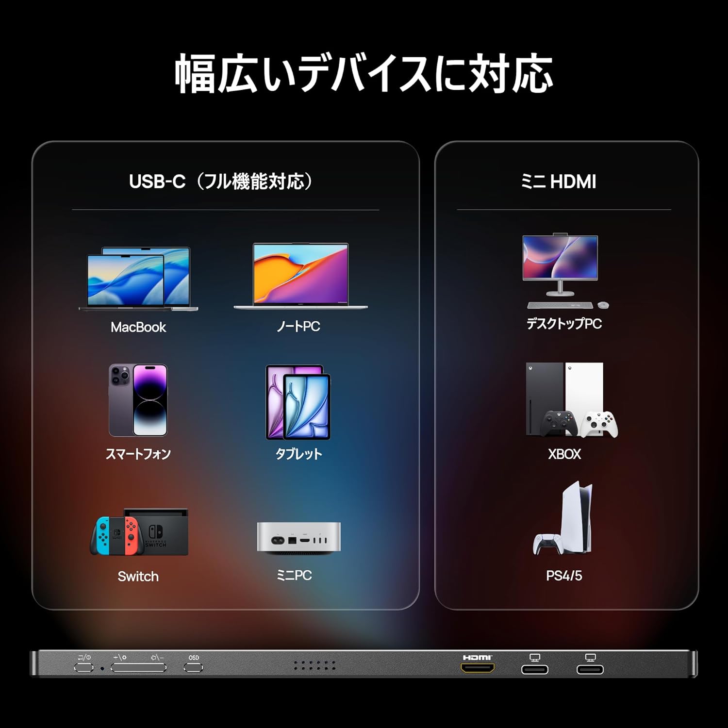 Arzopa Z1FC 144Hzポータブルゲーミングモニター 広色域 超軽量