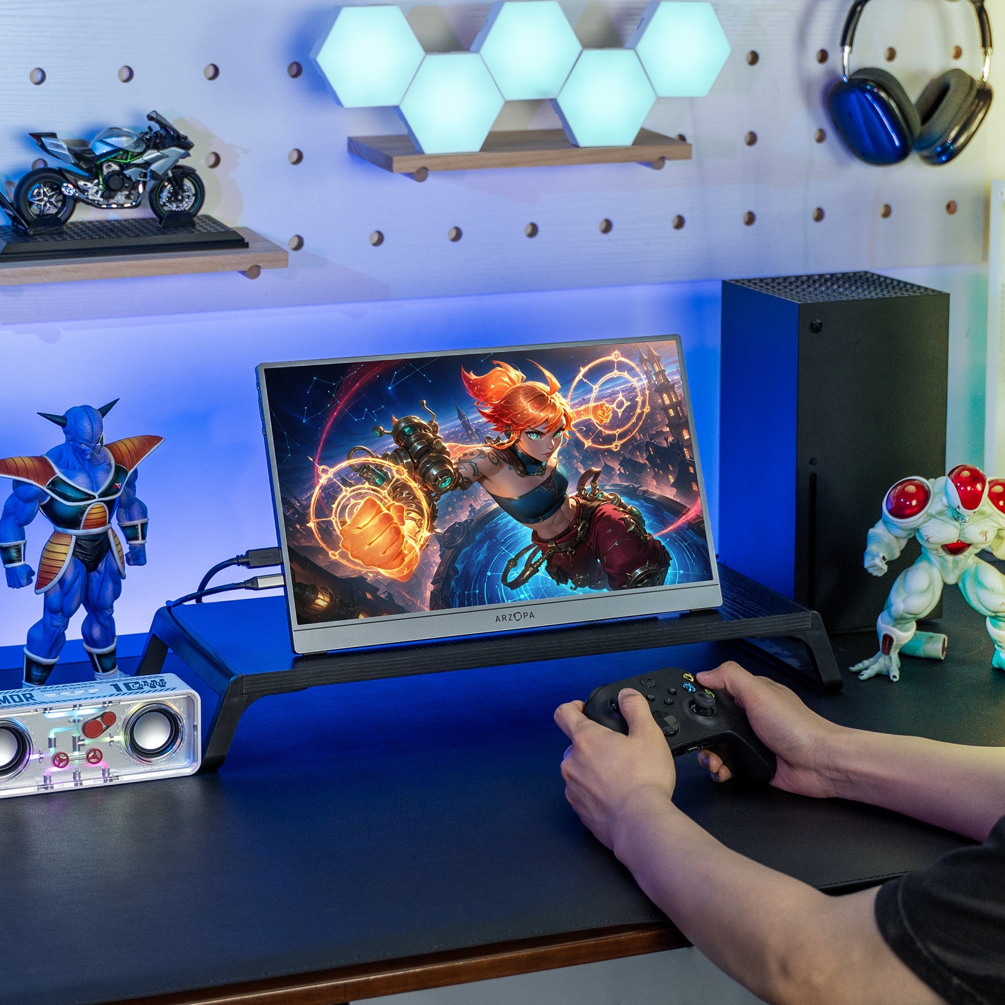 ARZOPA Z1FC グレー｜16.1インチ 144Hz FHD ポータブルゲーミング